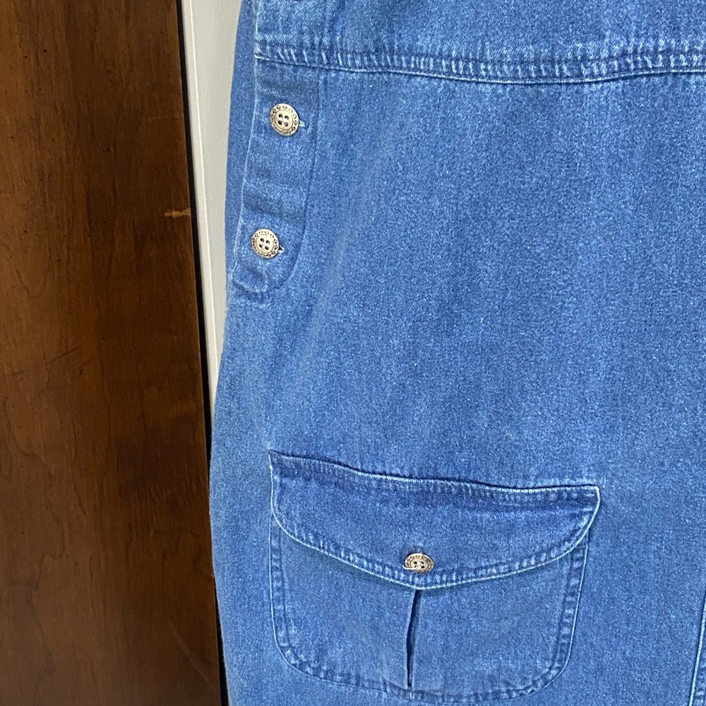 Casual Blue Denim Midi Dress - Picture 2 of 10